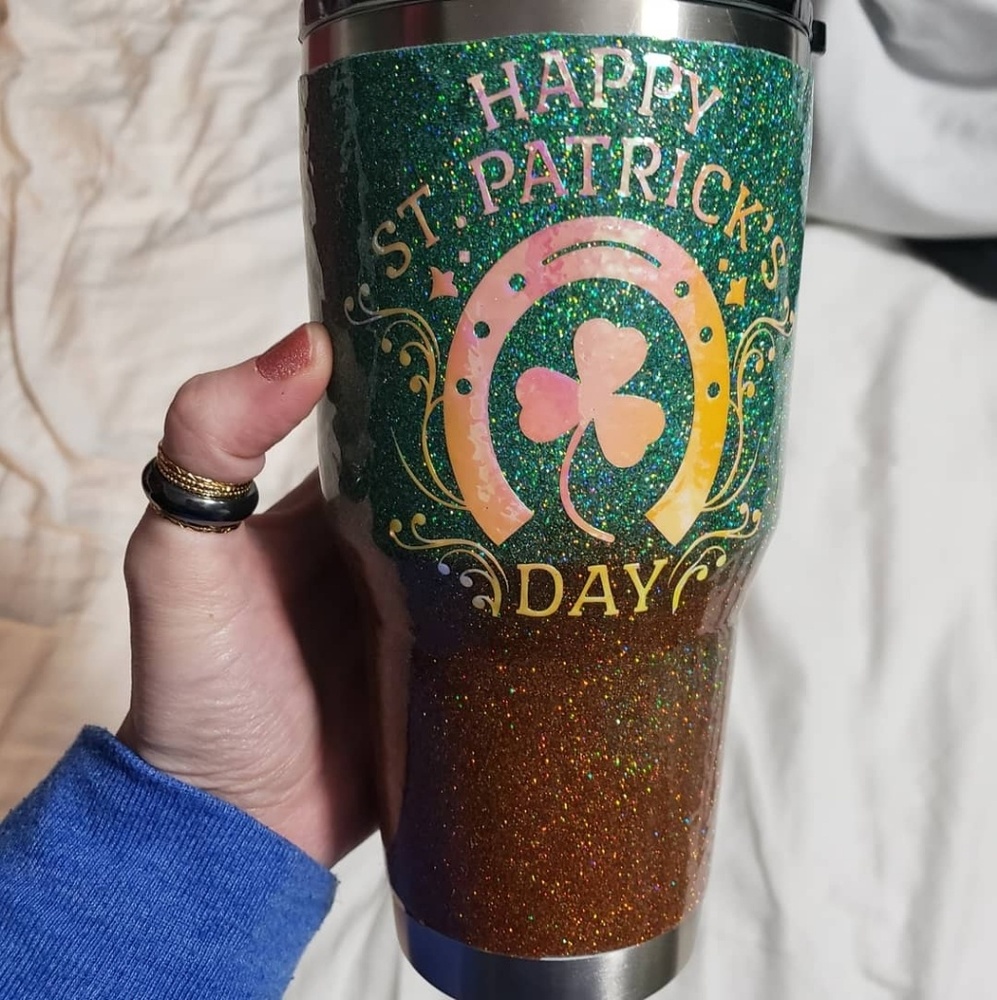 Custom tumbler hand made brand new